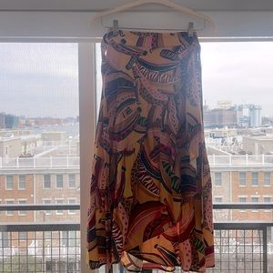 FARM Rio Multi Banana MIDI skirt New with tags never worn size M